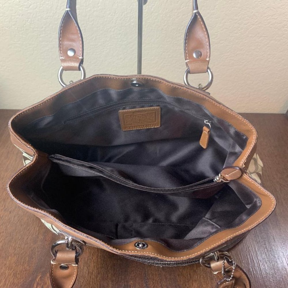Coach Penelope Signature C & Leather Shopper Bag C1089-F15533 - Picture 6 of 7